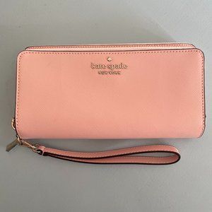 Blush Pink Kate Spade Clutch Wrist Wallet